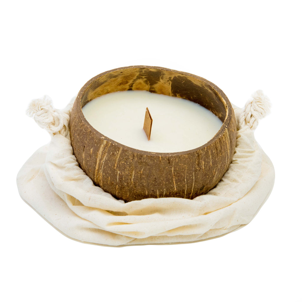 Coconut Shell Candles - Cinnamon Scent