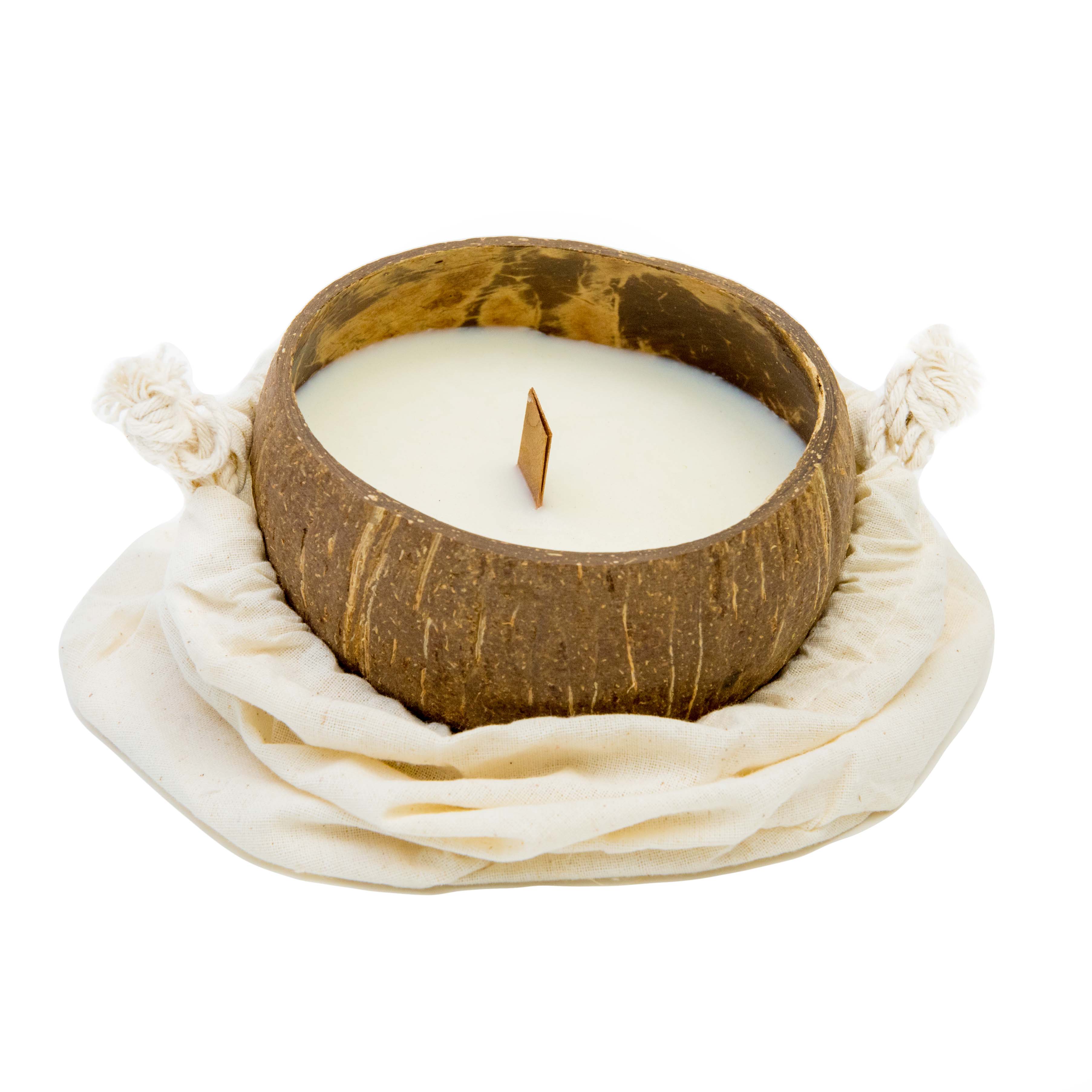 Coconut Shell Candles - Cinnamon Scent
