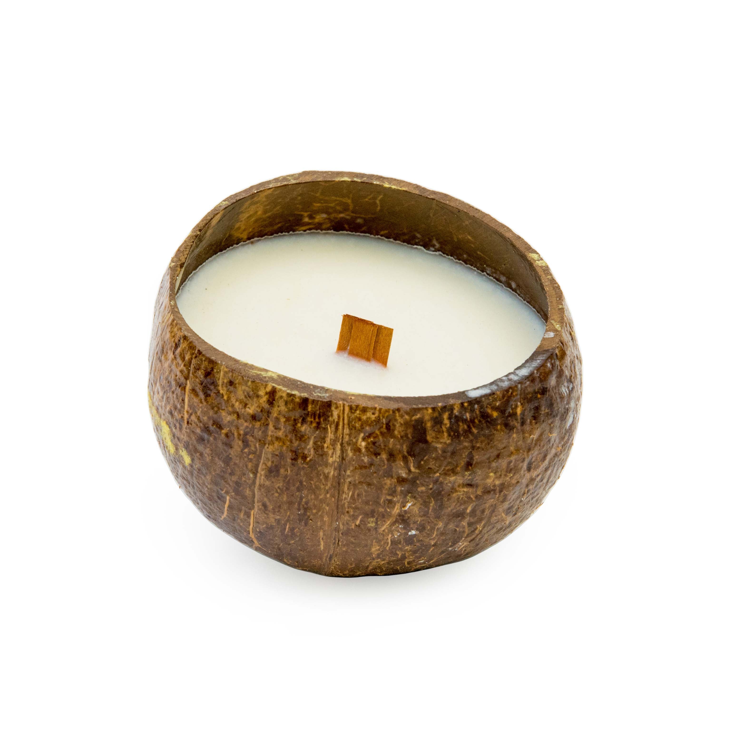 Coconut Shell Candles - Cinnamon Scent